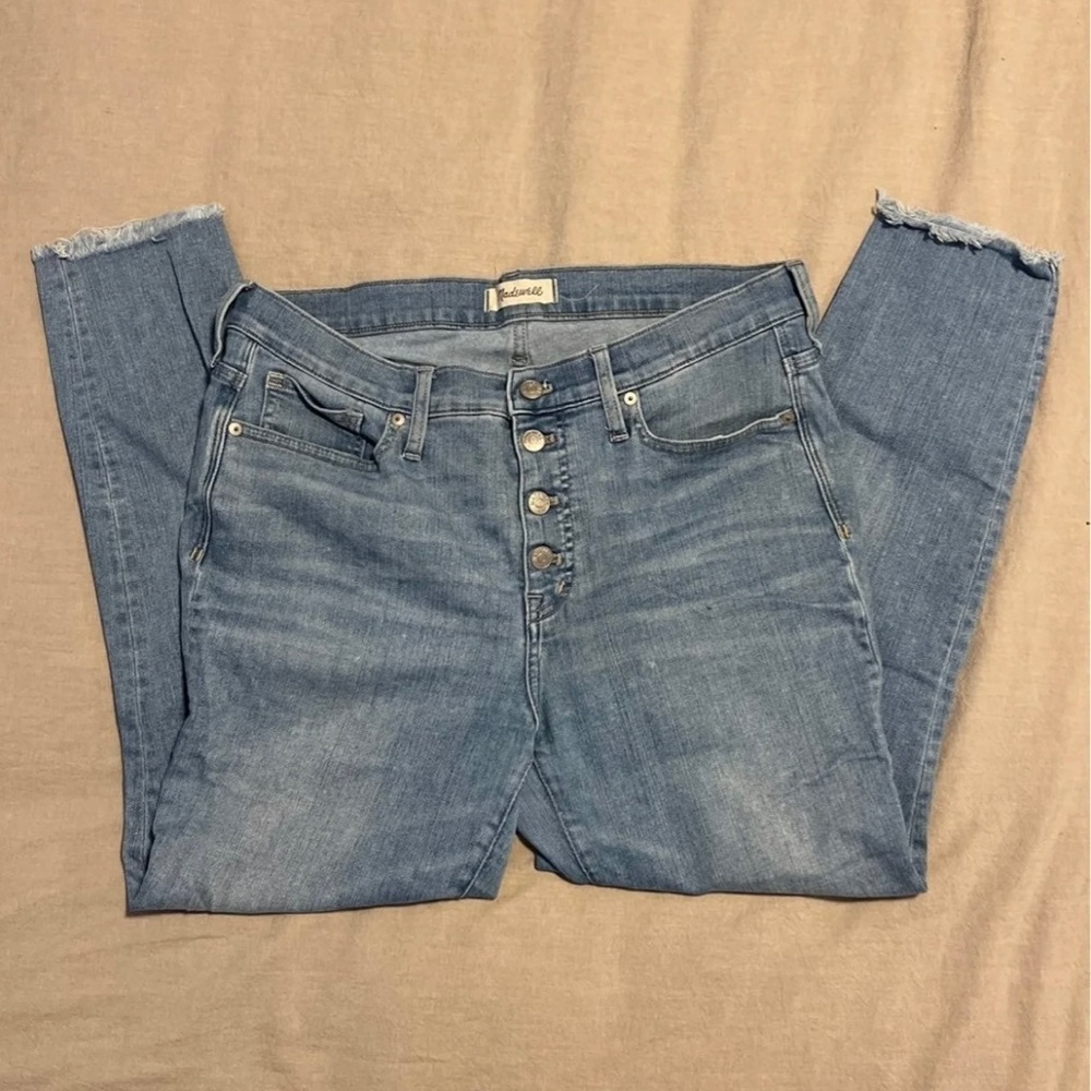 Madewelll High rise skinny crop button fly size 31